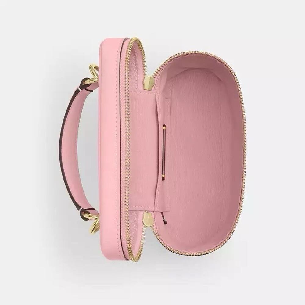 NWT Coach Rainer Crossbody Bag 18 CEO24 Gold/Soft Pink Shiny smooth leather - Picture 8 of 8
